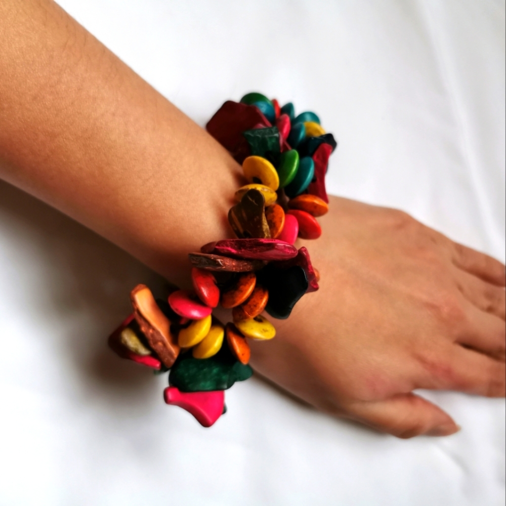 Bohemian Coconut Shell Bracelet